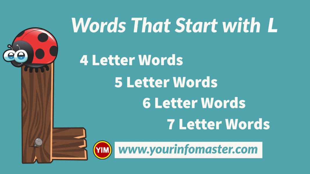 funny words that start with l