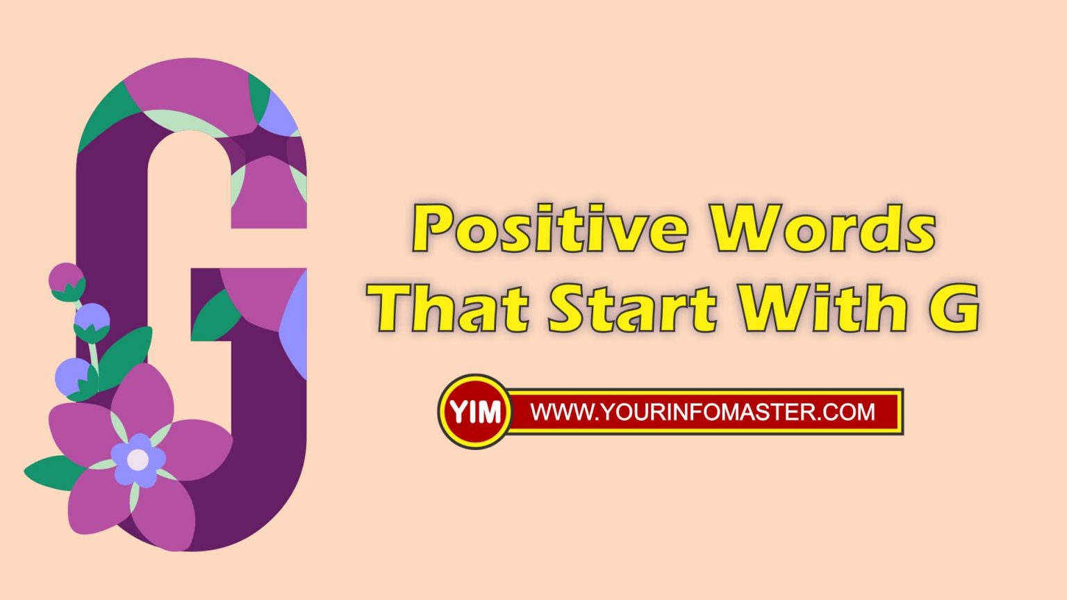 Positive Words That Start With G Your Info Master