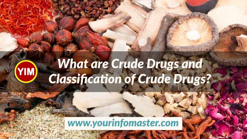 Alphabetical classification, Chemical classification, Chemo-taxonomical classification, Classification of Crude Drugs, Morphological classification, Organized Drugs, Pharmacognosy, Pharmacological classification, Serotaxonomical classification, Taxonomical classification, Unorganized Drugs, What are Crude Drugs, What is Pharmacognosy