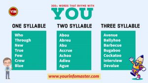 100 rhyming words, 1000 rhyming words, 200+ Interesting Words, 200+ Useful Words, 300 rhyming words list, 50 rhyming words list, 500 rhyming words, all words that rhyme with You, are rhyming words, how to teach rhyming words, Interesting Words that Rhyme in English, Printable Infographics, Printable Worksheets, rhymes English words, rhymes with You infographics, rhyming pairs, Rhyming Words, Rhyming Words for Kids, rhyming words for You, Rhyming Words List, what are rhyming words, what rhymes with You, words rhyming with You, Words that Rhyme, Words That Rhyme with You, You rhyme, You rhyme examples, You Rhyming words