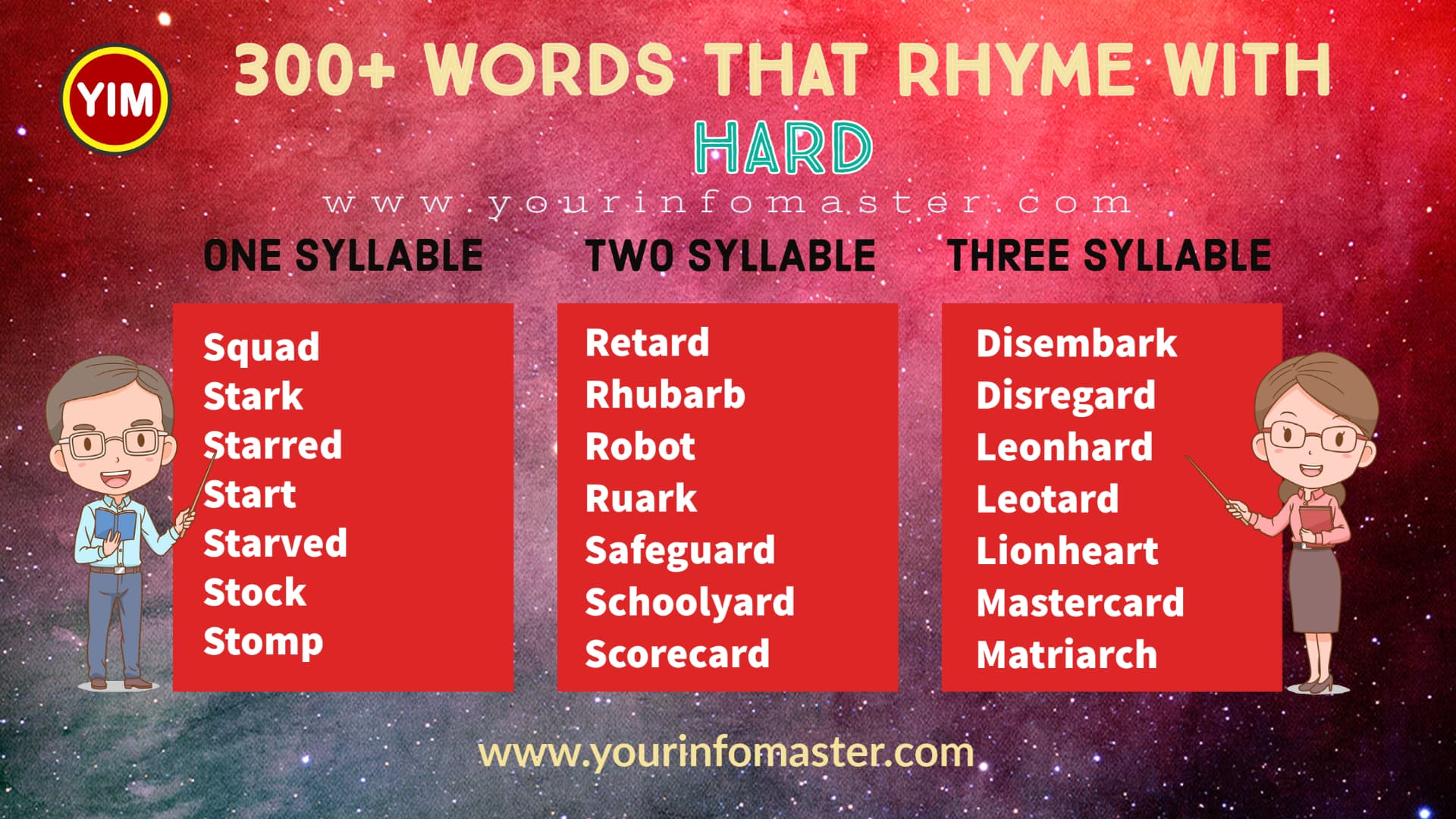 Yard Rhyming Words MayganJetsun