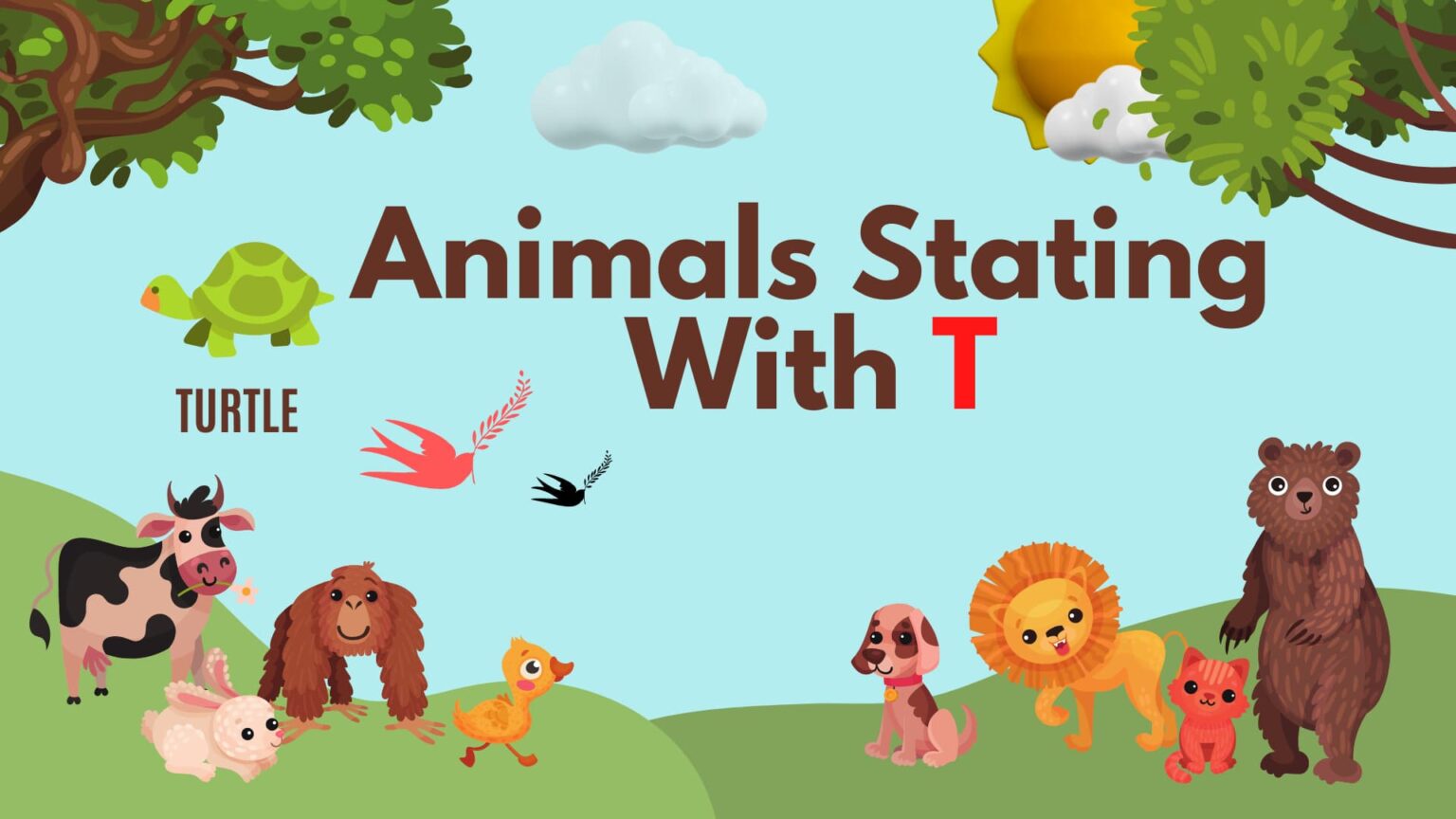 Animals Starting With T (English Vocabulary) - Your Info Master