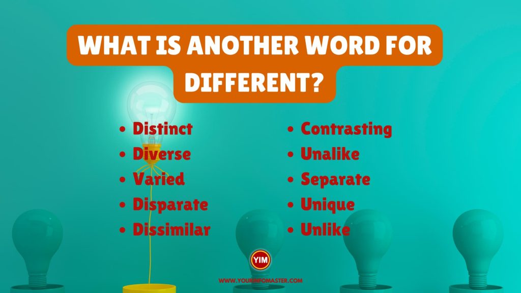 What Is Another Word For Different Sentences Antonyms And Synonyms For Different Your Info 