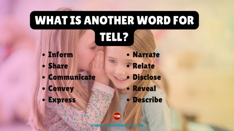 What is another word for Tell? | Tell Synonyms, Antonyms and Sentences ...