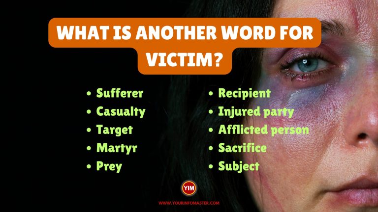 What is another word for Victim