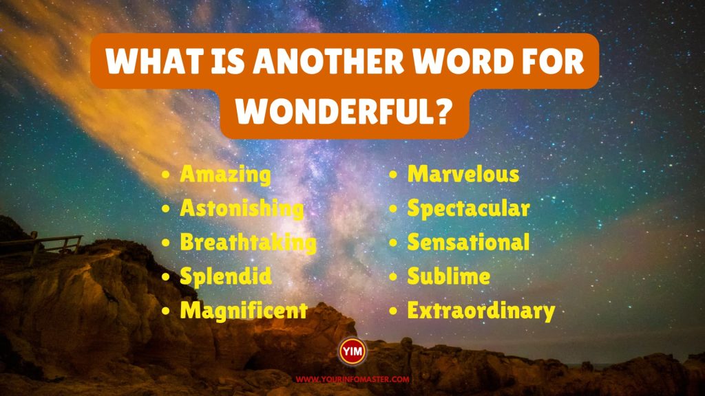 What Is another Word For Wonderful Sentences Antonyms And Synonyms 