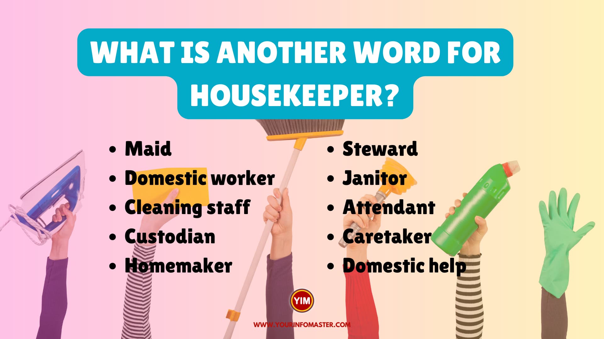 What Is Another Word For Housekeeper Housekeeper Synonyms Antonyms 