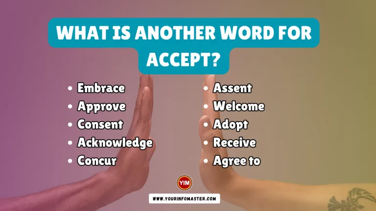 What is another word for Accept