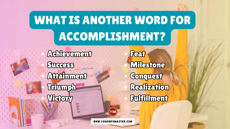 What is another word for Accomplishment