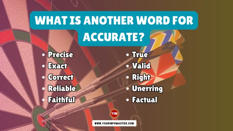 What is another word for Accurate