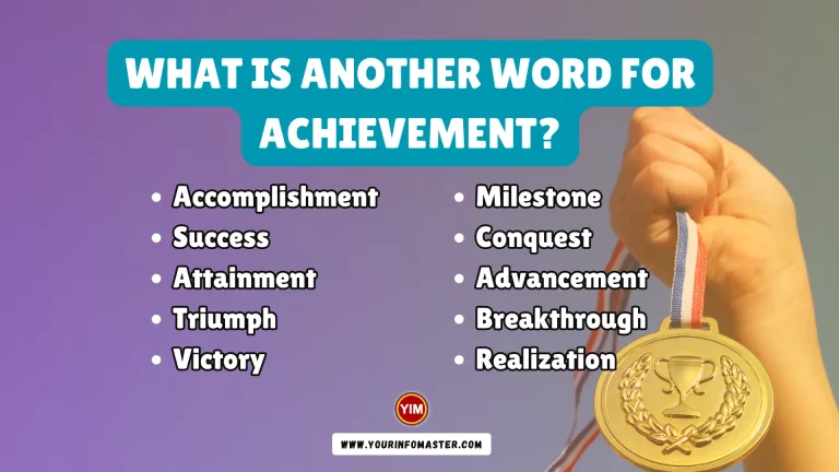 What is another word for Achievement