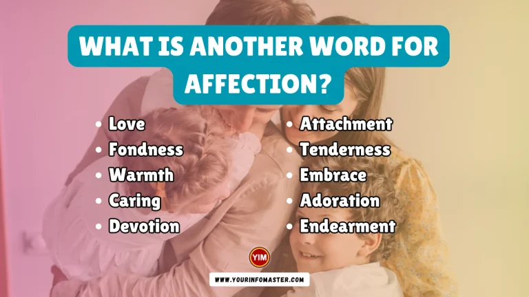 What is another word for Affection