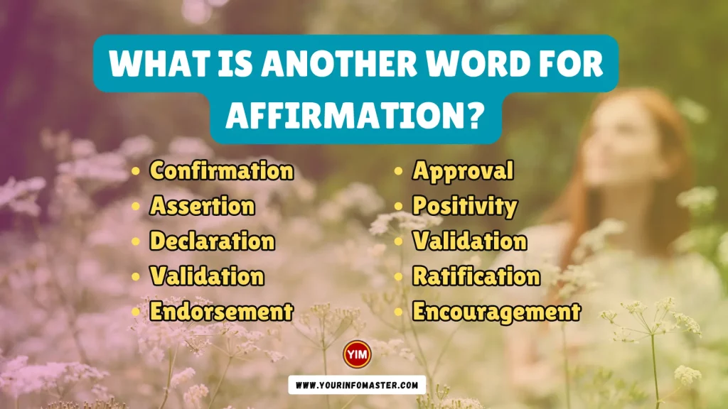 What is another word for Affirmation