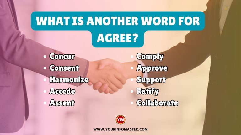 What is another word for Agree