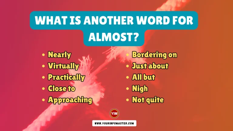 What is another word for Almost