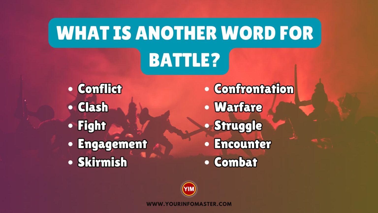 What Is Another Word For Battlefield