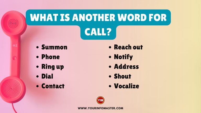 What is another word for Call