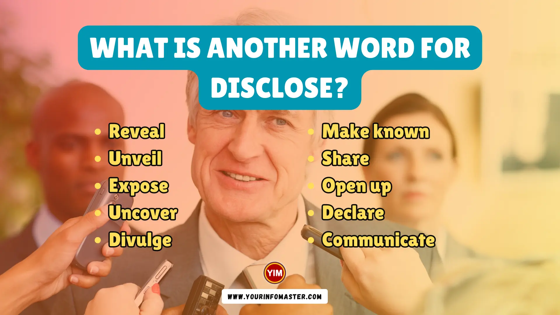 Another Word For Disclose