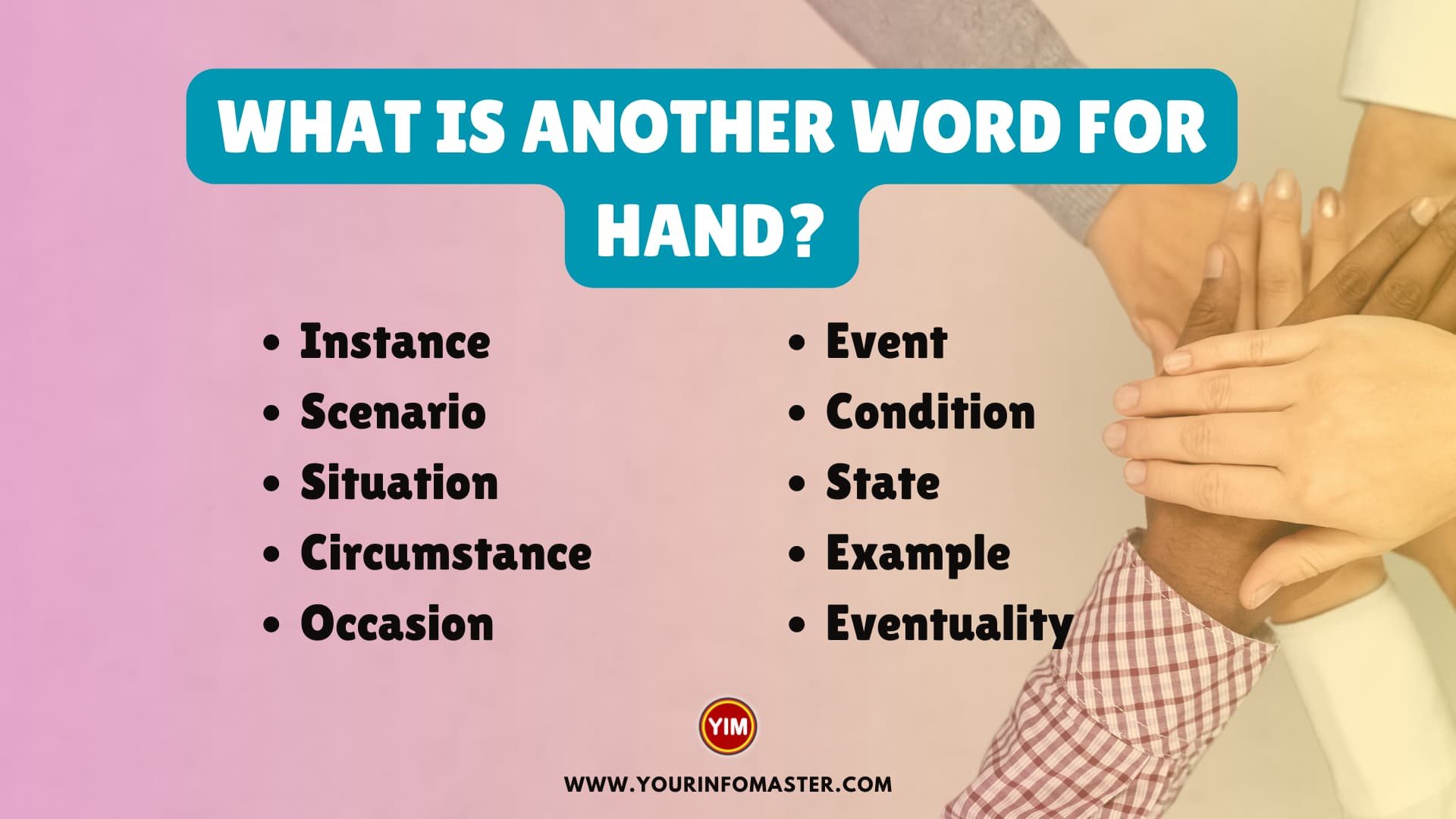 What Is Another Word For Hand Hand Synonyms Antonyms And Sentences 