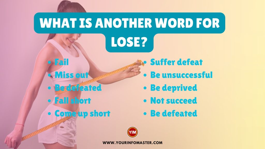 What Is Another Word For Lose Lose Synonyms Antonyms And Sentences 