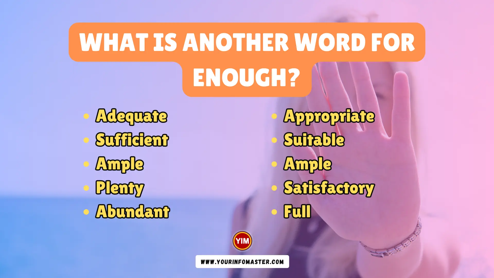 What Is Another Word For Enough Enough Synonyms Antonyms And 